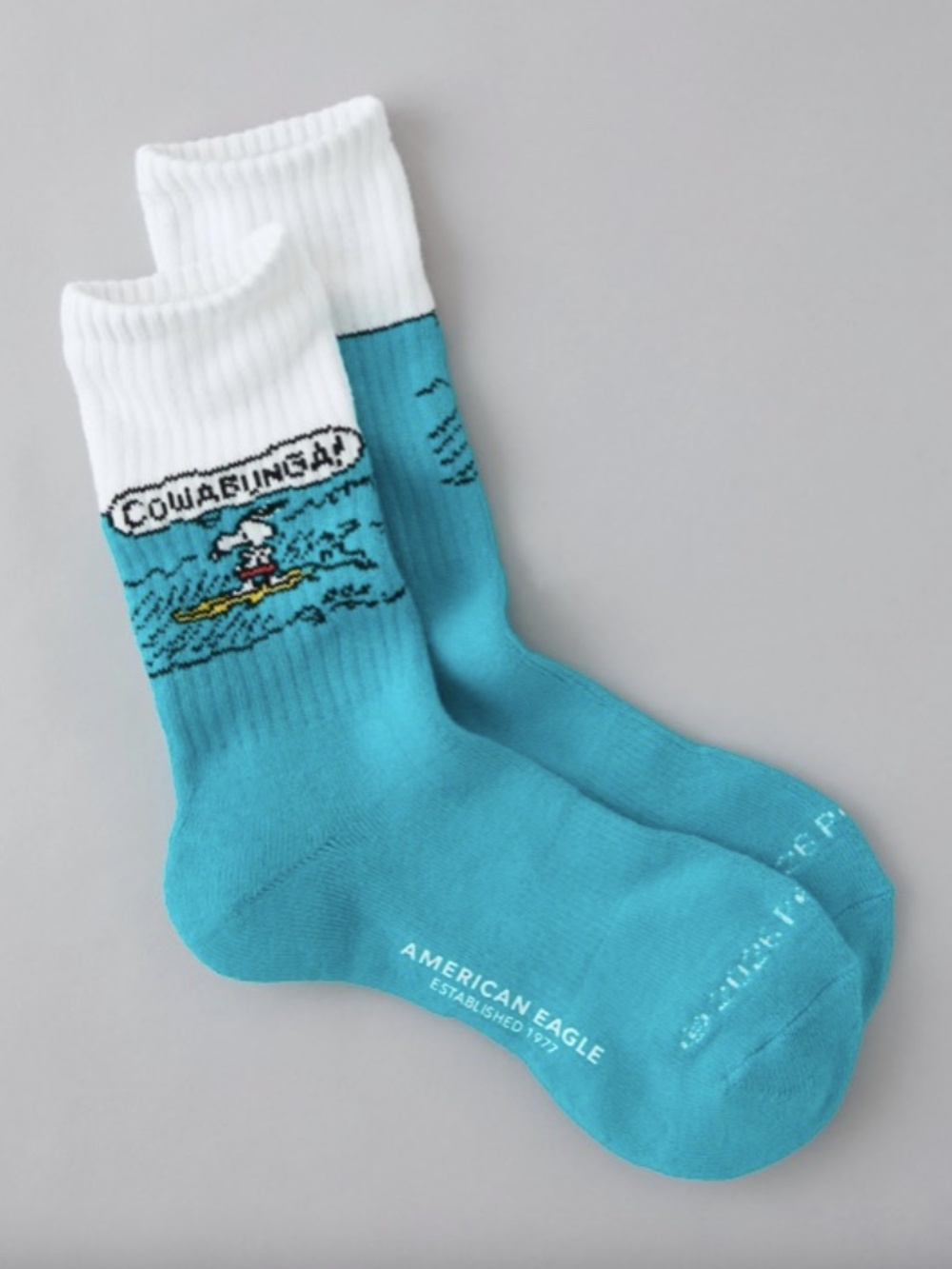 New American Eagle x Peanut Snoopy Crew Socks One Size